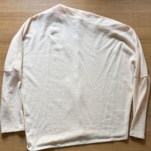 Astr off the shoulder Soft Cream Tan Sweater